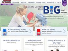 Tablet Screenshot of dermoplast.com